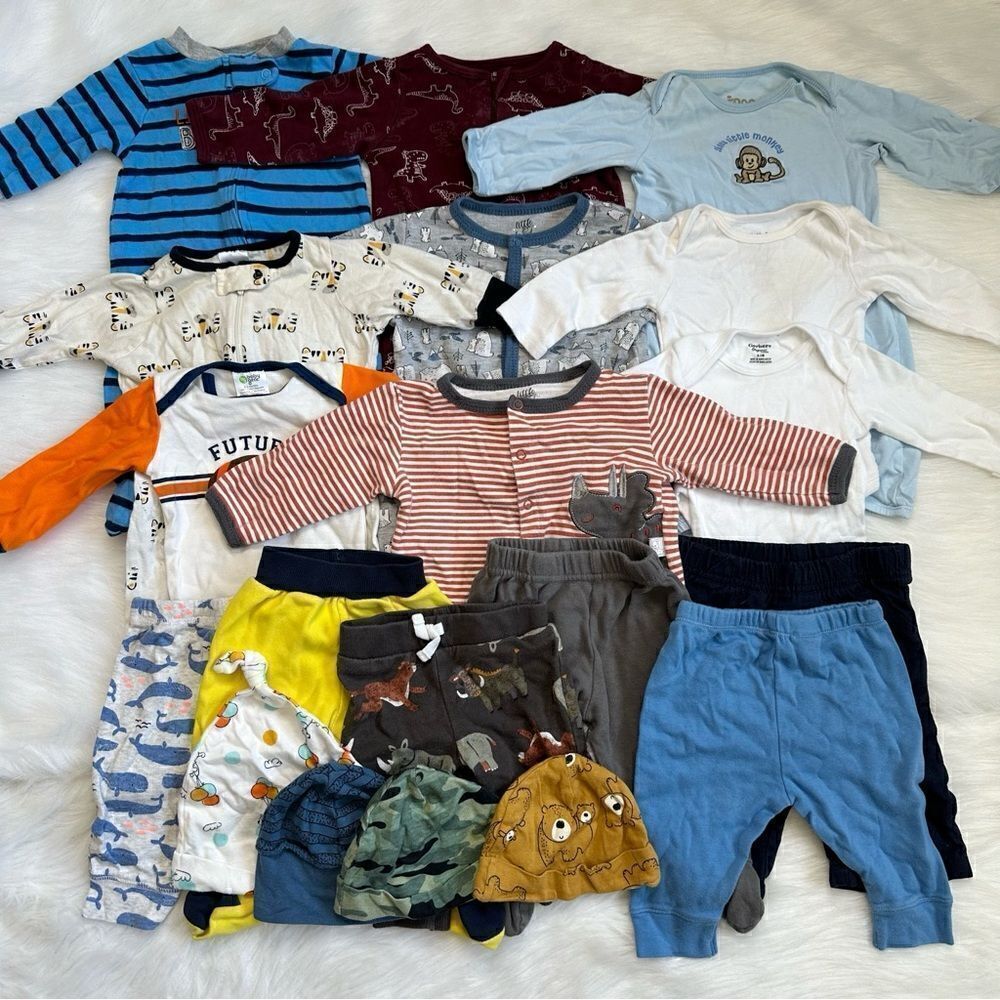 0-3 Months Baby Boy Autumn/Fall/Spring Clothes LOT